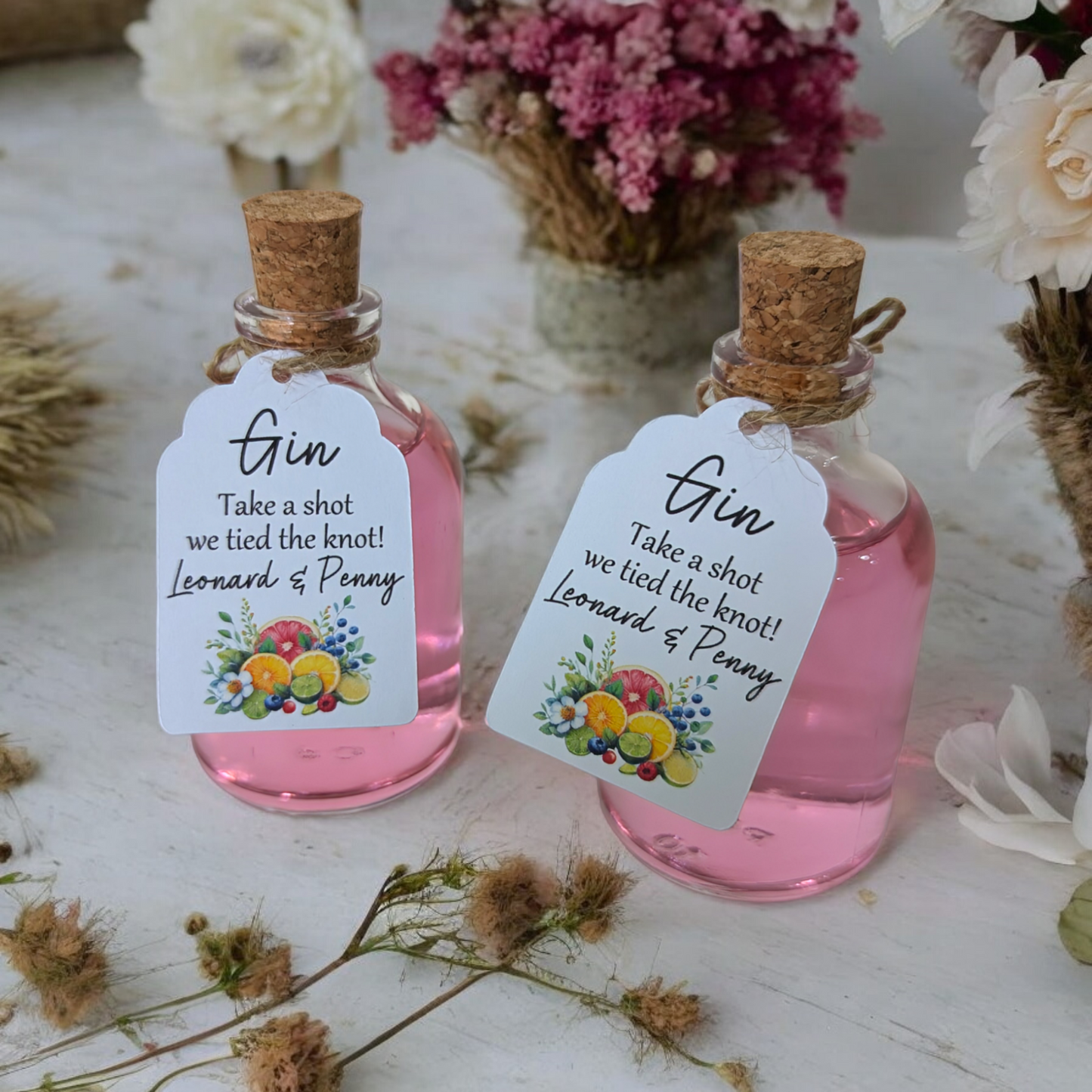 Gin Shot Wedding Favours