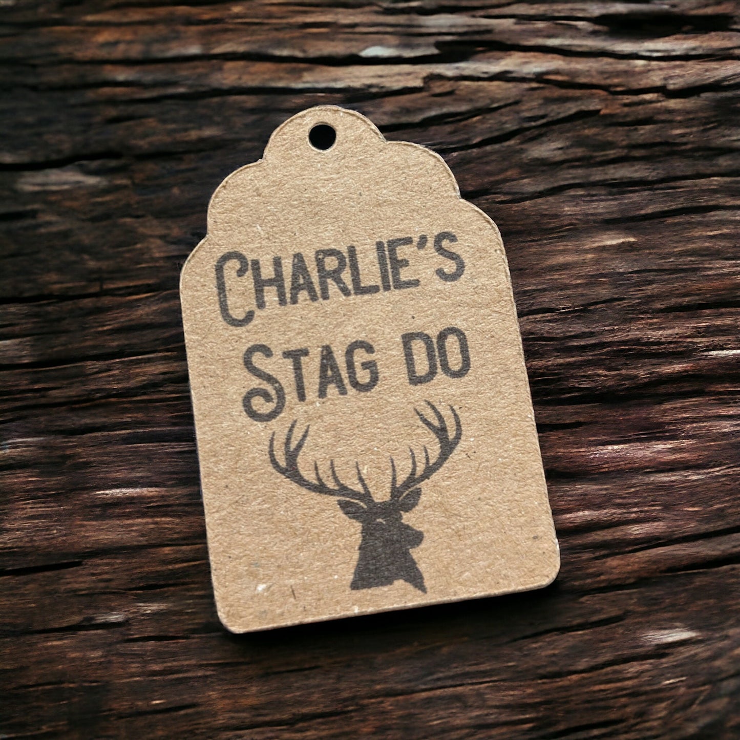 Stag Shot Favour Tags