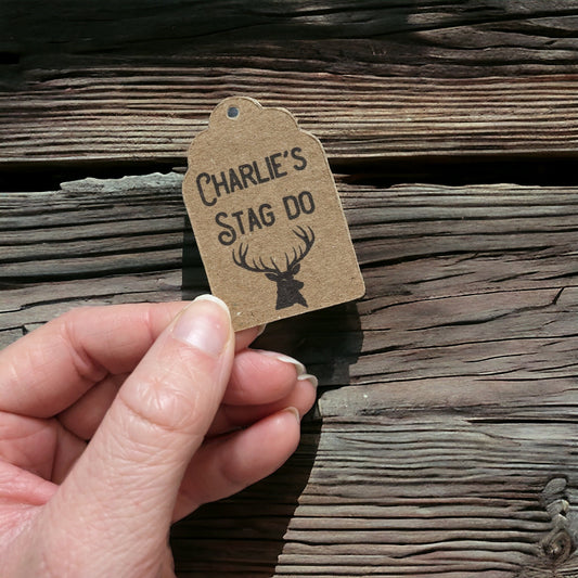 Stag Shot Favour Tags
