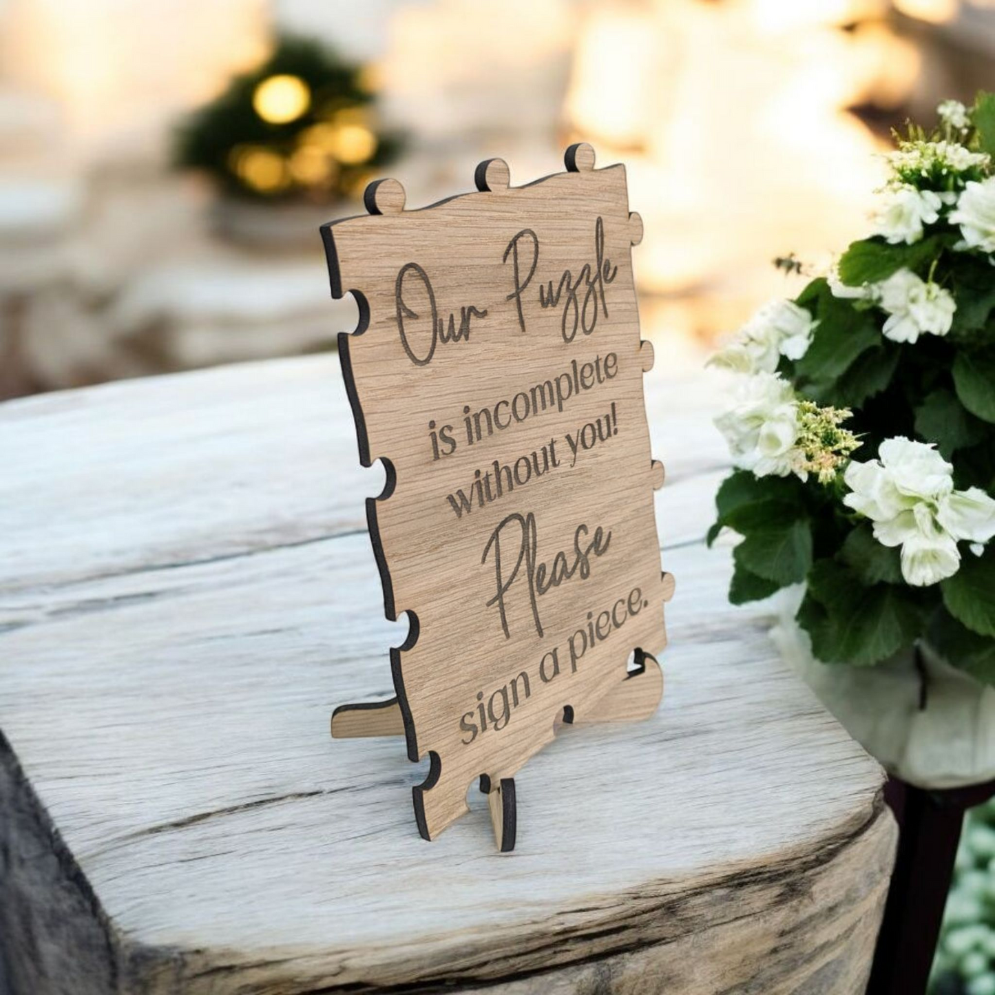 Wedding Puzzle Guest Gook Sign