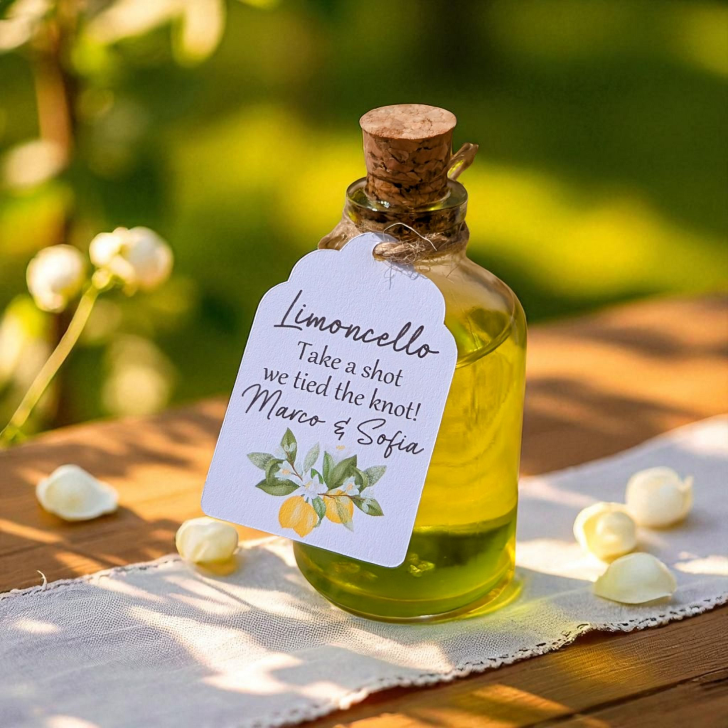 Limoncello Shot Wedding Favours