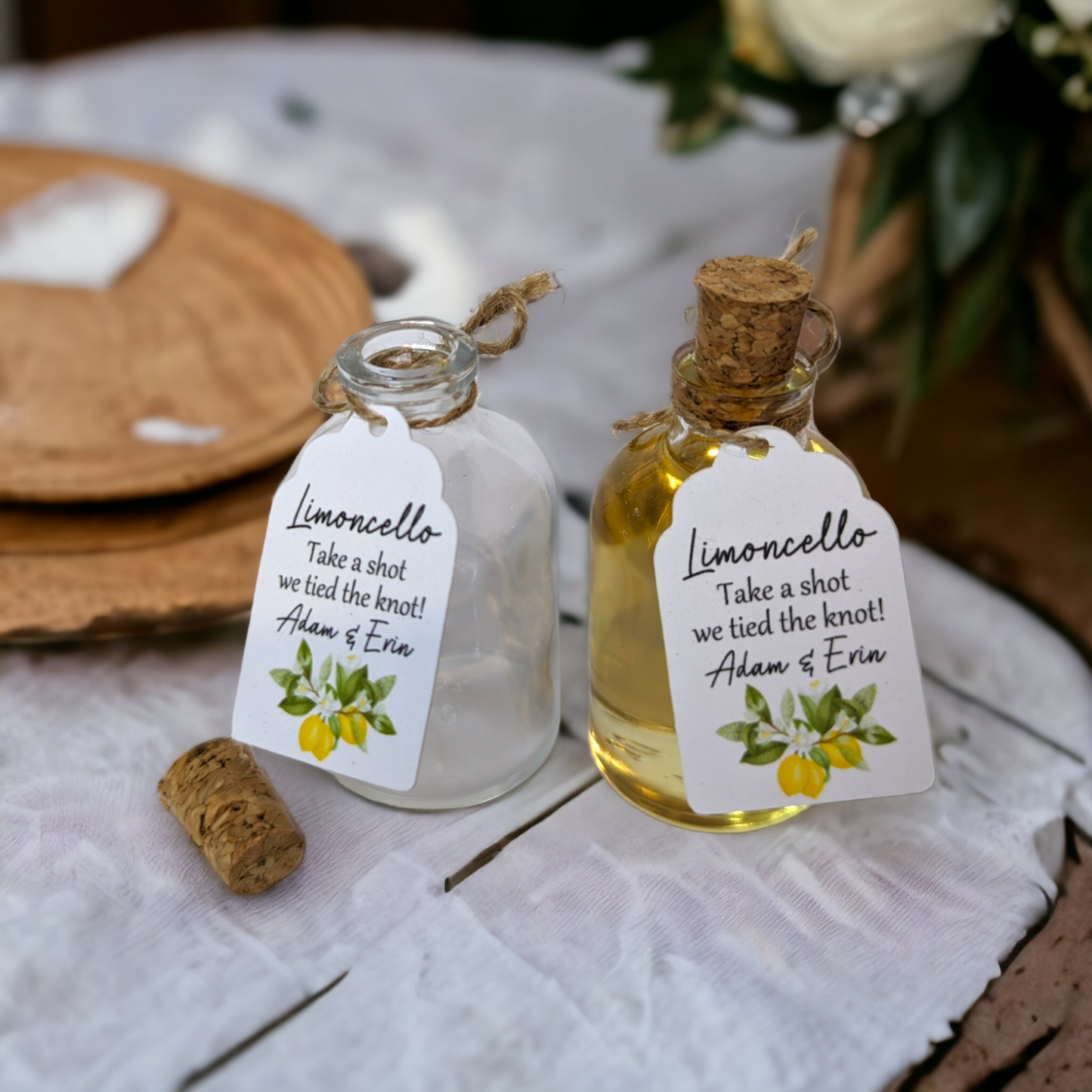 Limoncello Shot Wedding Favours