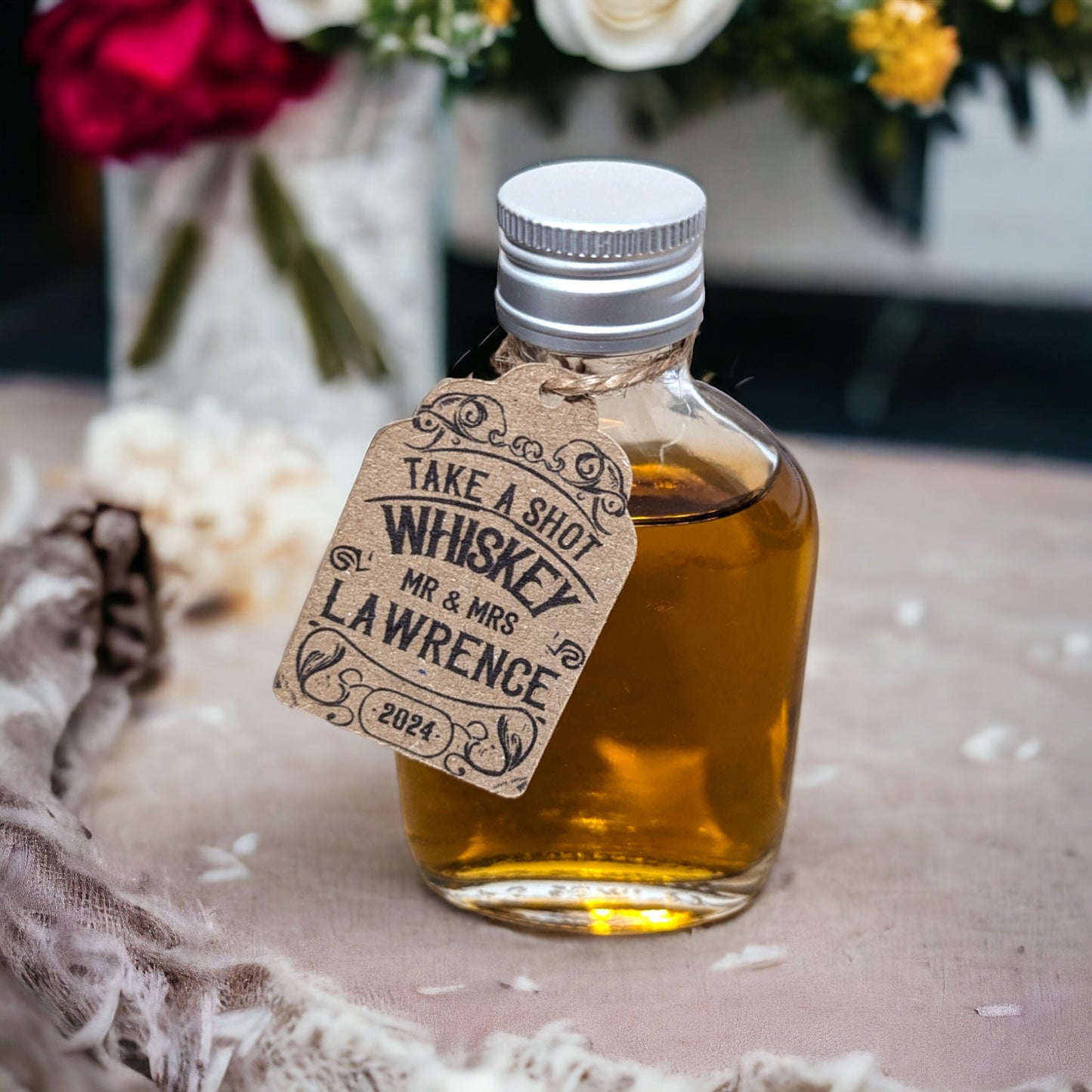 Personalised Whiskey Wedding Favours