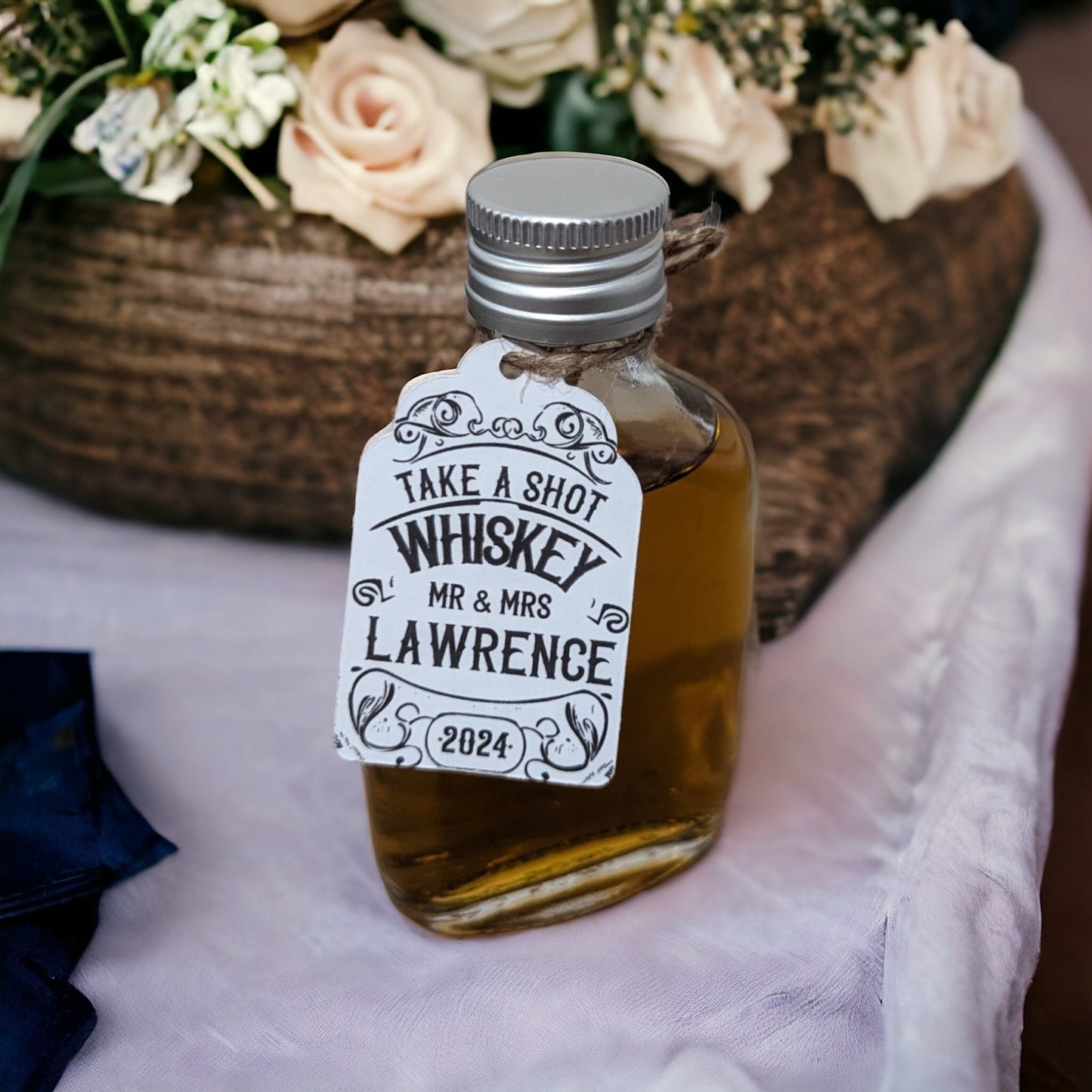 Personalised Whiskey Wedding Favours