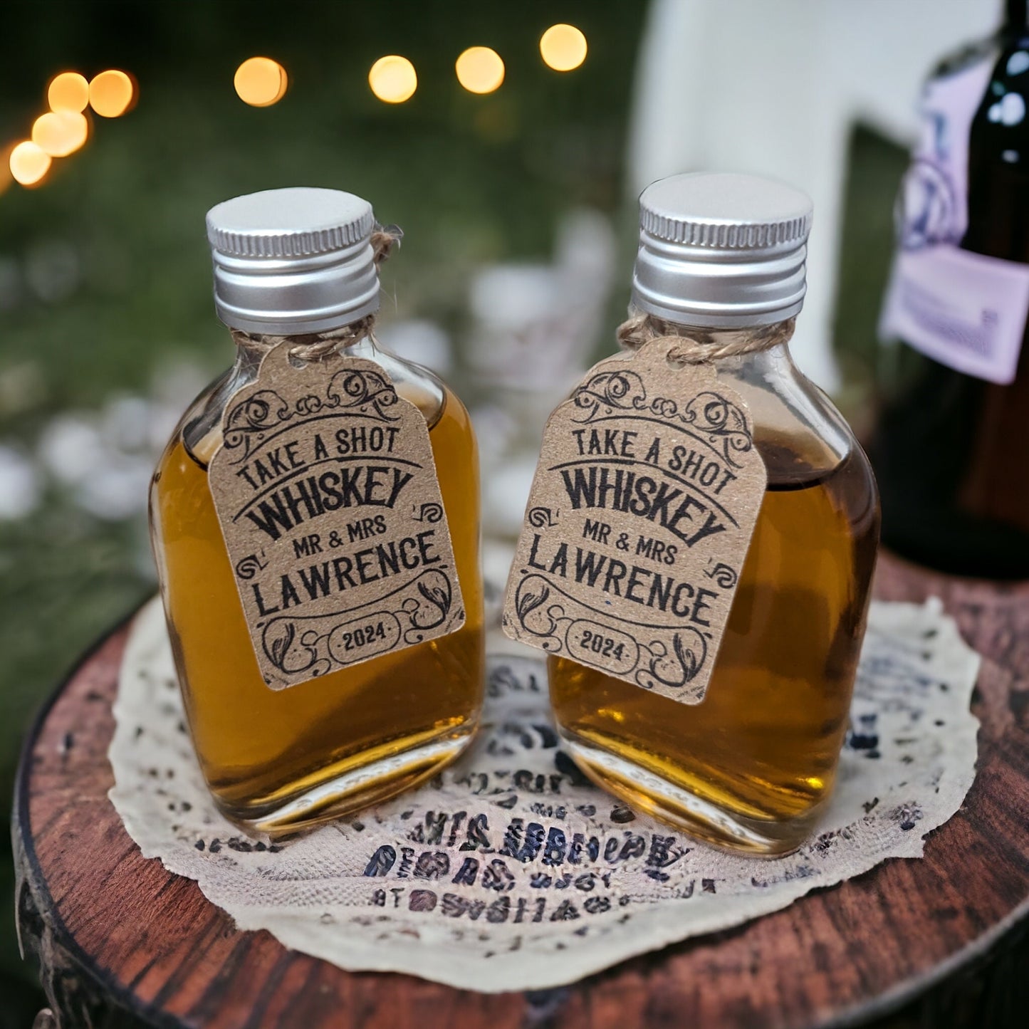 Personalised Whiskey Wedding Favours