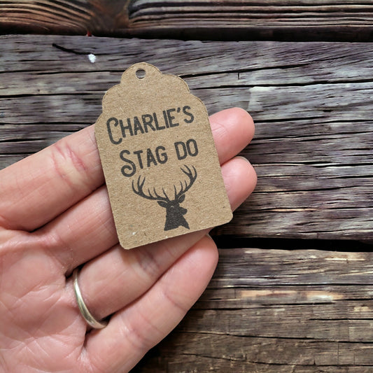 Stag Shot Favour Tags