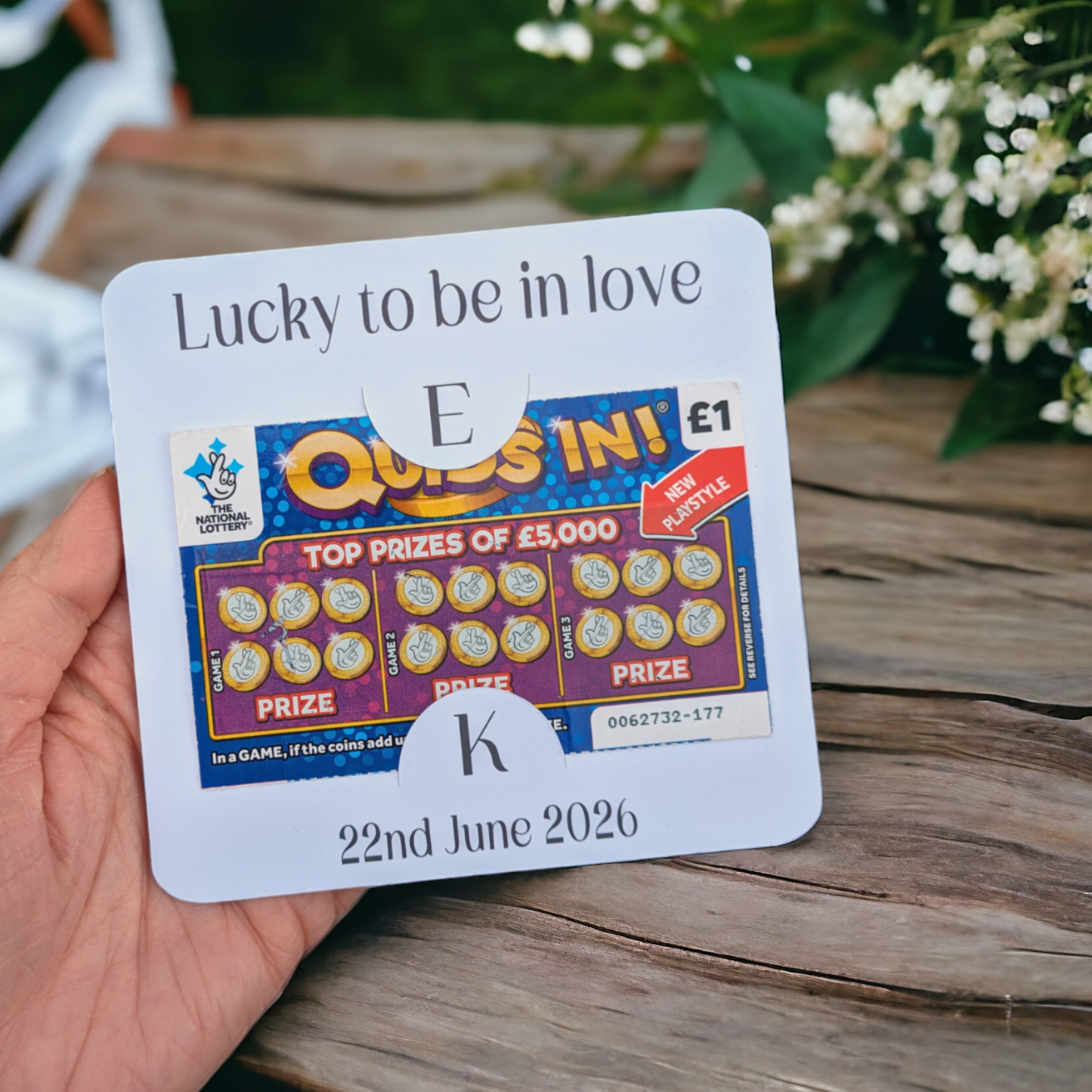 Initial Scratch Card Holders