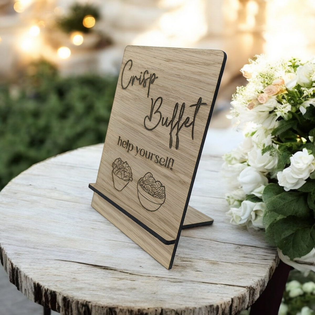 Signing Tree Buffet Crisp Buffet Sign – KCWeddings