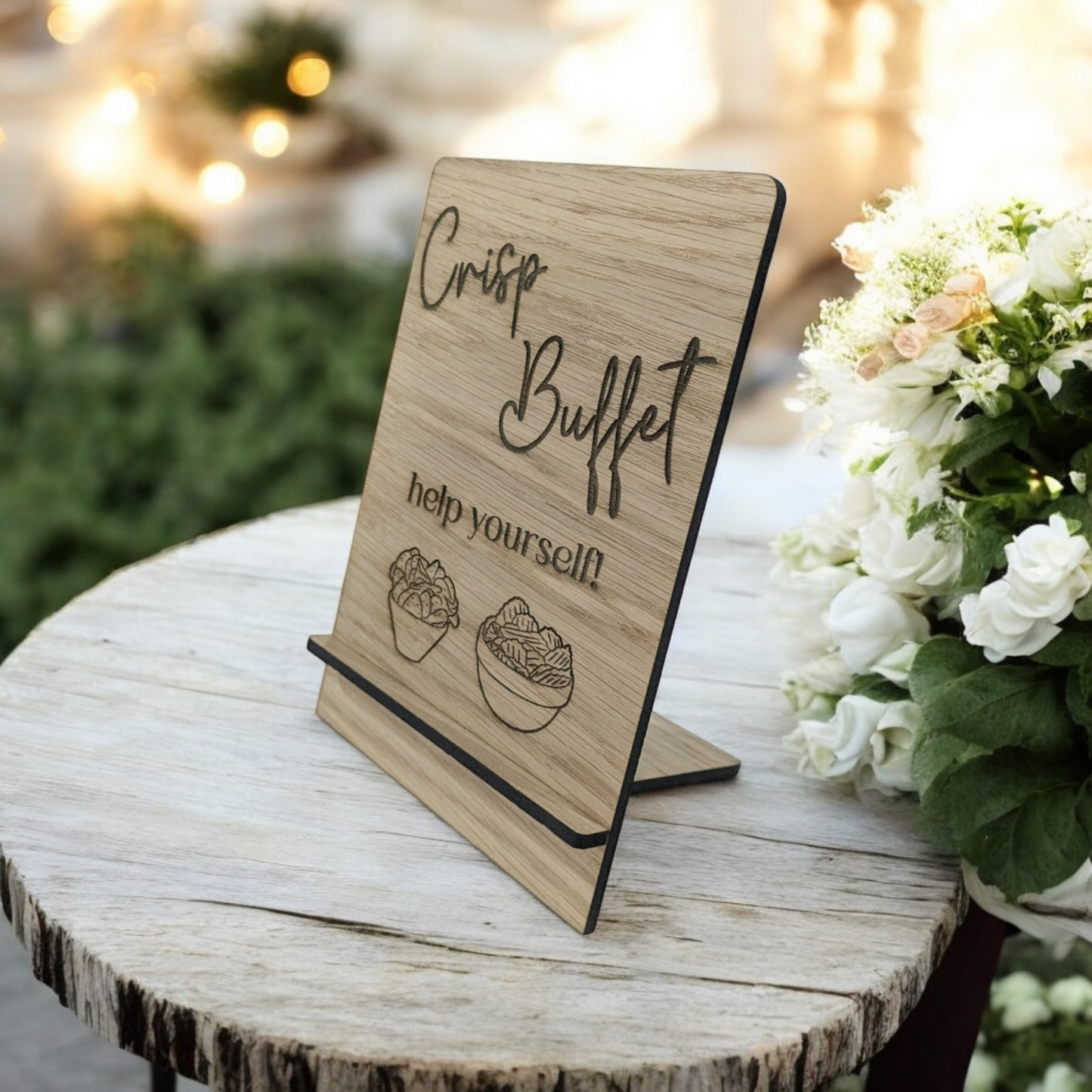 Crisp Buffet Sign