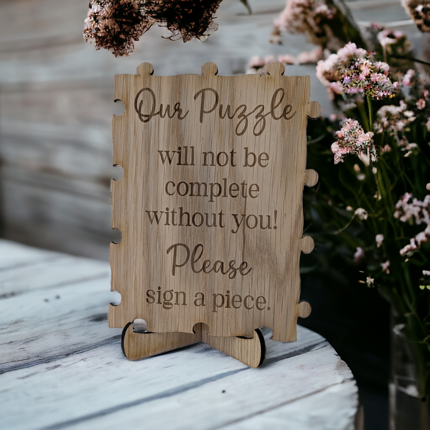 Puzzle Guestbook Sign