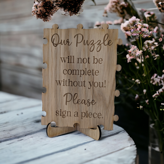 Puzzle Guestbook Sign