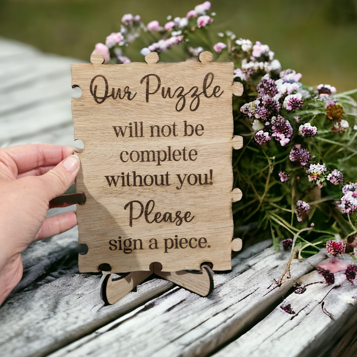 Puzzle Guestbook Sign