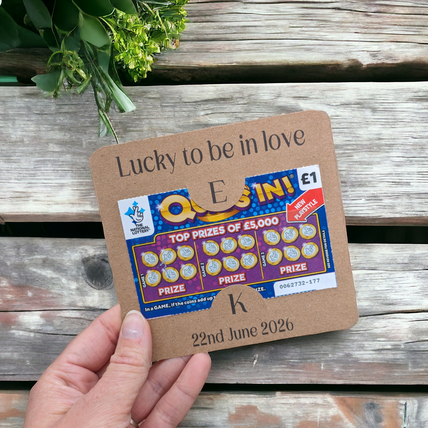 Initial Scratch Card Holders