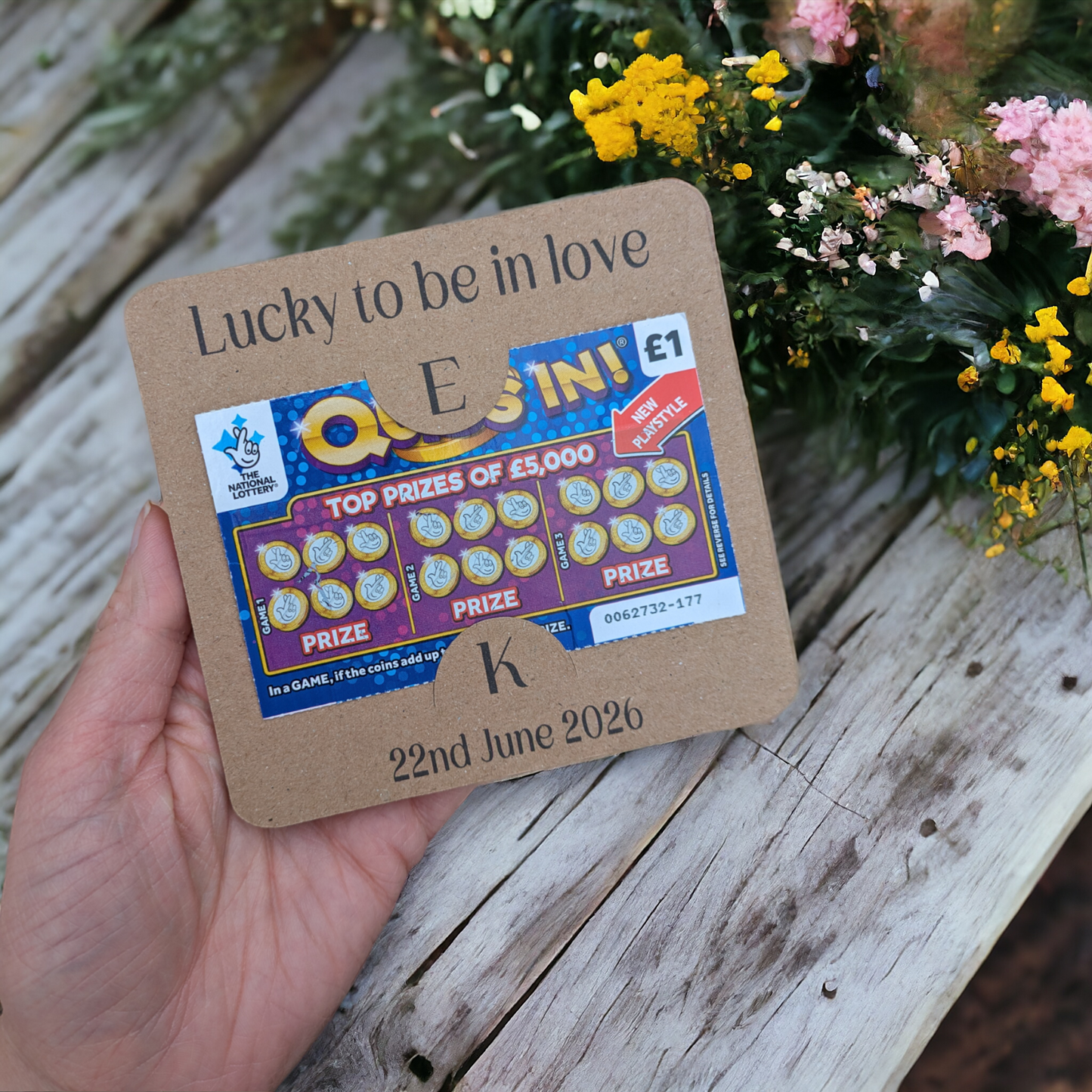 Initial Scratch Card Holders