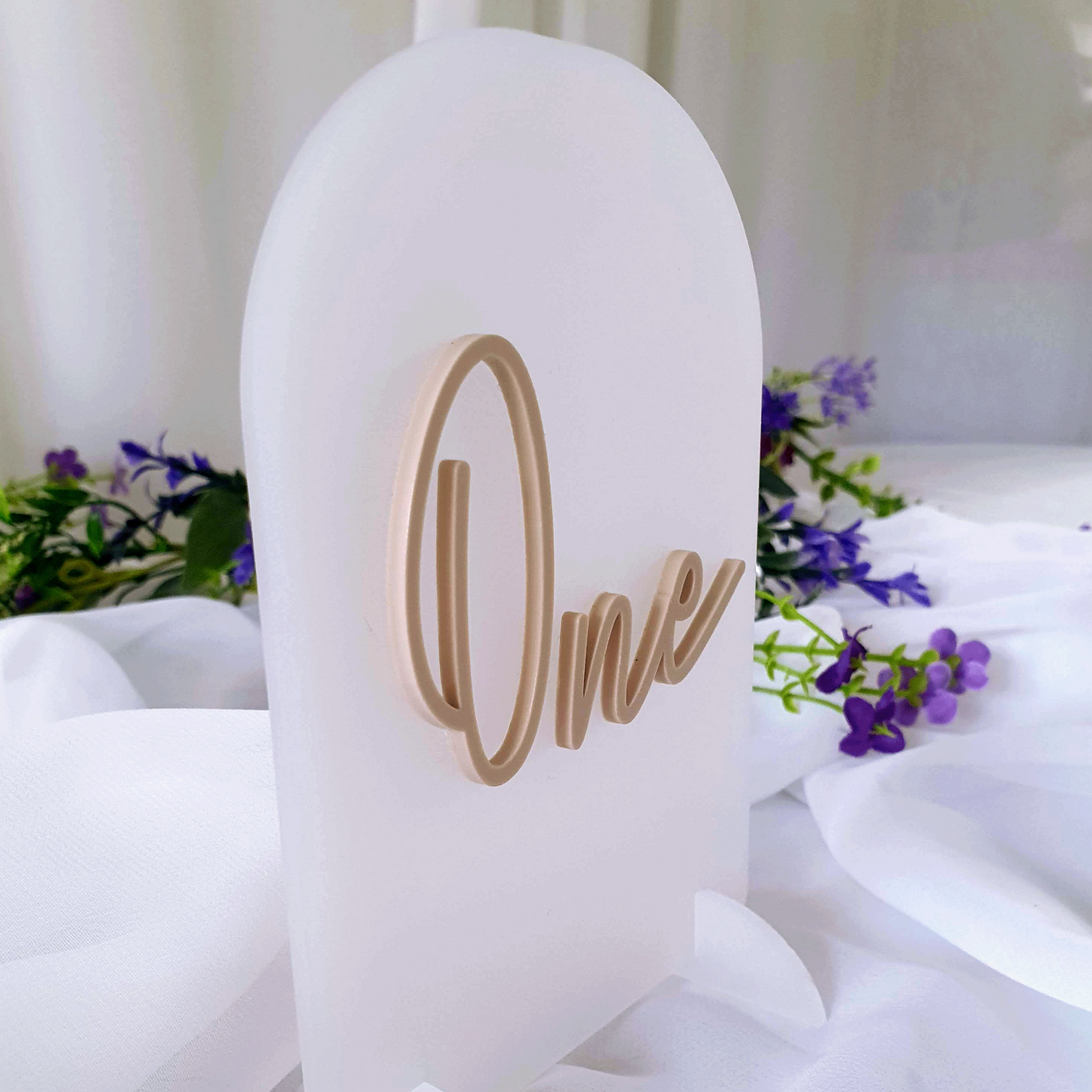 Frosted Arch Table Numbers