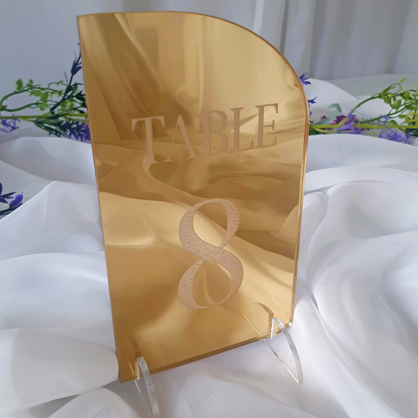 Mirror Half Arch Table Numbers