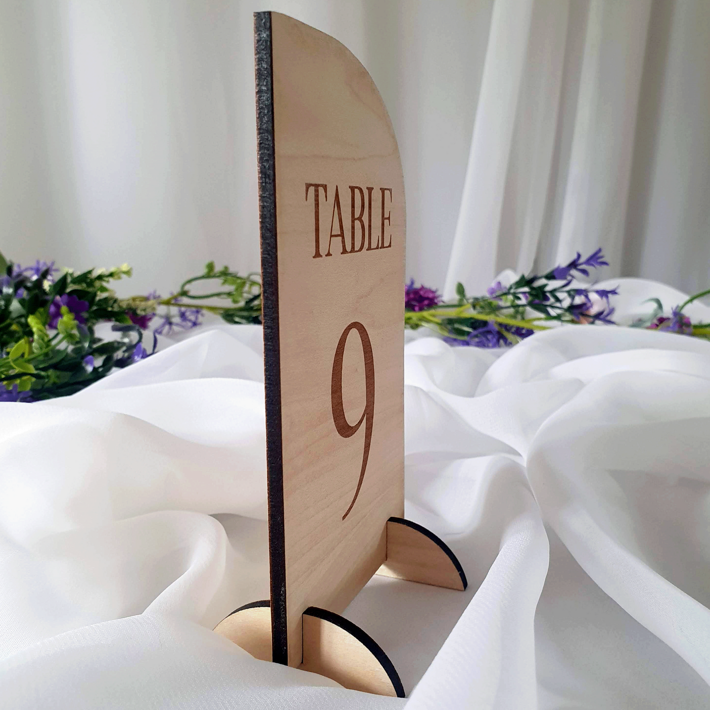 Wooden Half Arch Table Numbers