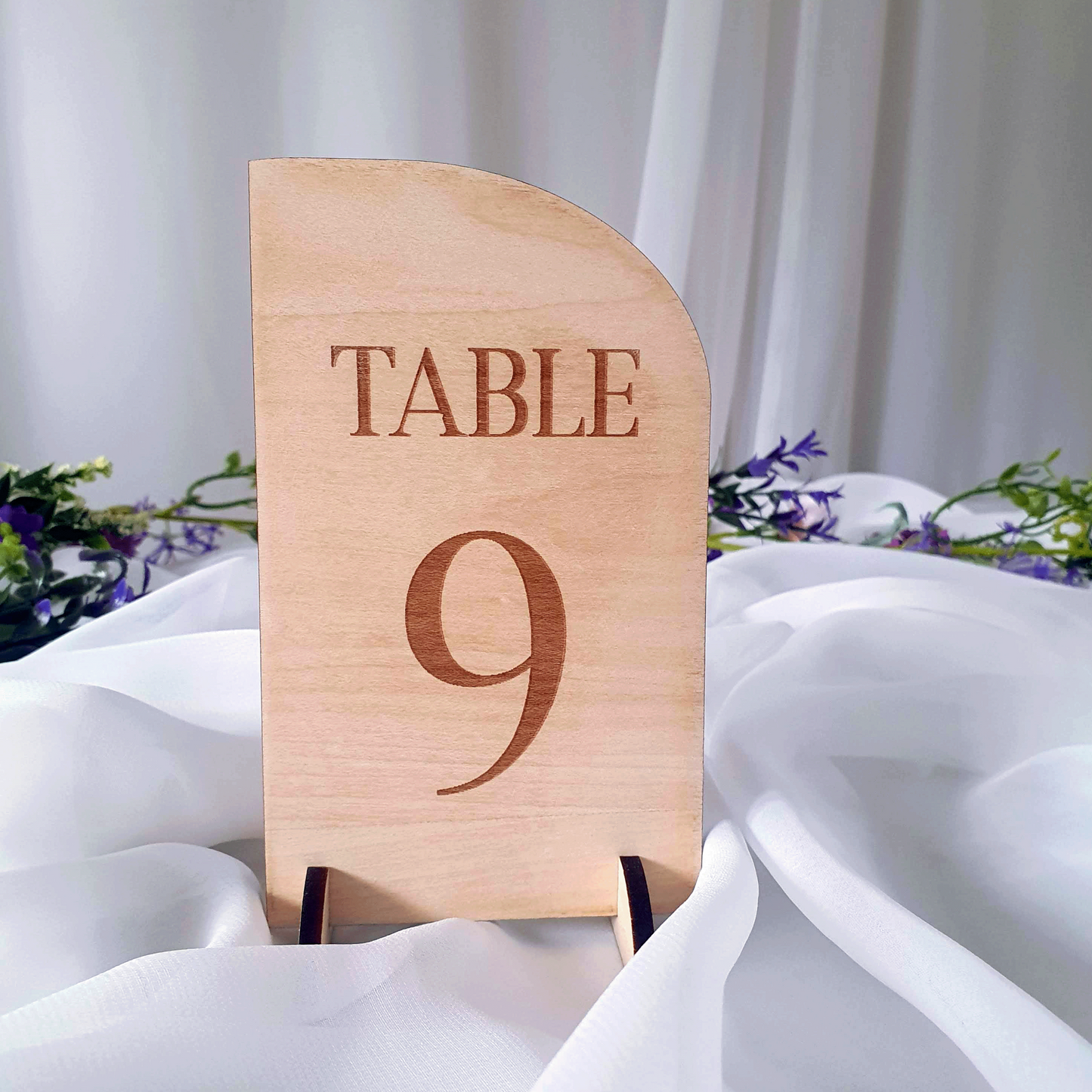 Wooden Half Arch Table Numbers