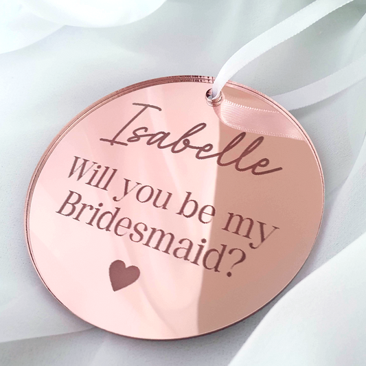 Mirror Bridal Party Proposal