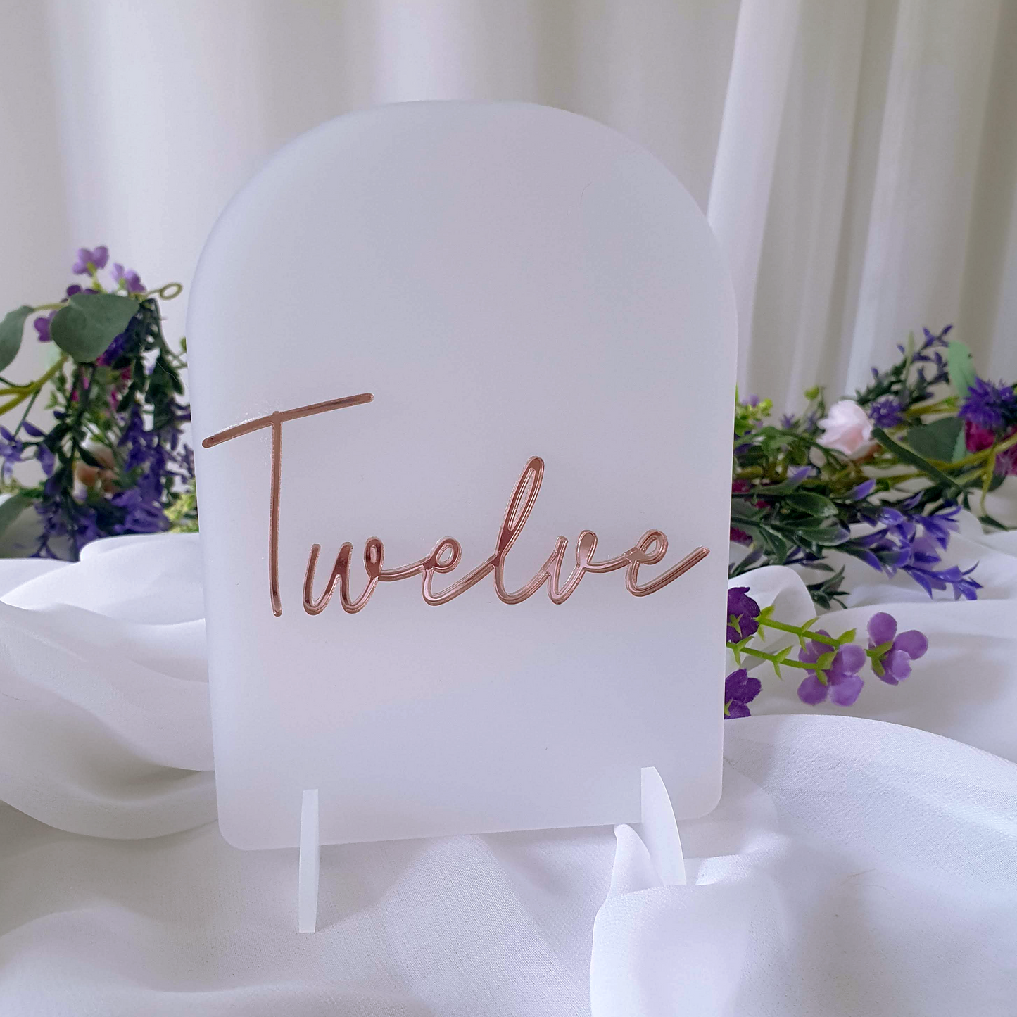 Frosted Arch Table Numbers