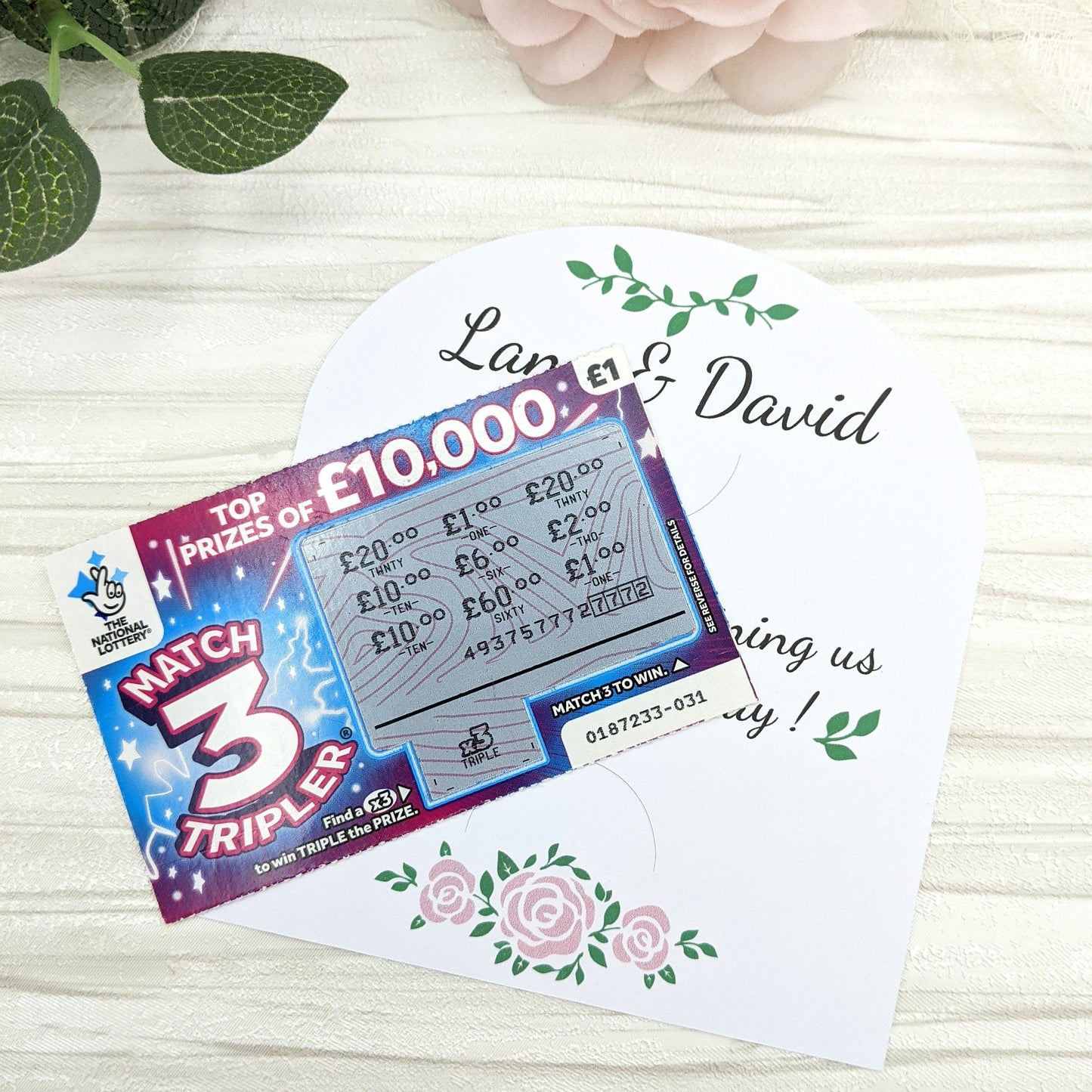 Rose Scratch Card Holders